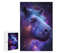 1000 PCS Jigsaw Puzzles for Adults Jigsaw Cosmic Hippo Portrait-3 Adult Puzzles Relaxing Games Enhance Memory Christmas Birthday Gifts 1000 PCS