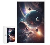 1000 PCS Jigsaw Puzzles for Adults Jigsaw Depths of Space Neon Fly Adult Jigsaw Brain Teaser Game Hand Speed Race Challenging Game Gifts 1000 PCS