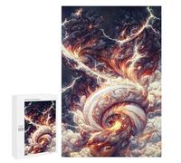 1000 PCS Jigsaw Puzzles for Adults Jigsaw Electric Clouds Dance Adult Puzzles Anti-Stress Toys Difficult Hard Challenging Game Gifts 1000 PCS