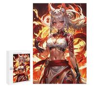 1000 PCS Jigsaw Puzzles for Adults Jigsaw Female Kitsune Brawler Adult Jigsaw Brain Teaser Game Hand Speed Race Challenging Game Gifts 1000 PCS