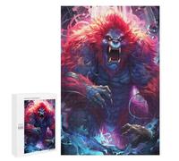1000 PCS Jigsaw Puzzles for Adults Jigsaw Fiery Beast Unleashed Adult Puzzles Anti-Stress Toys Difficult Hard Challenging Game Gifts 1000 PCS