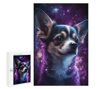 1000 PCS Jigsaw Puzzles for Adults Jigsaw Galactic Chihuahua Portrait -5 Adult Puzzles Relaxing Games Enhance Memory Christmas Birthday Gifts 1000 PCS
