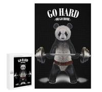 1000 PCS Jigsaw Puzzles for Adults Jigsaw Giant Panda Weightlifting Adult Jigsaw Puzzle Anti-Stress Toys Staycation Kill Time Fun at Home Activities, 1000 PCS