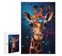 1000 PCS Jigsaw Puzzles for Adults Jigsaw Giraffe Mosaic Art Adult Puzzles Anti-Stress Toys Difficult Hard Challenging Game Gifts 1000 PCS