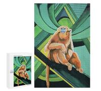 1000 PCS Jigsaw Puzzles for Adults Jigsaw Golden Snubbed Nose Monkey Adult Puzzles Relaxing Games Enhance Memory Christmas Birthday Gifts 1000 PCS