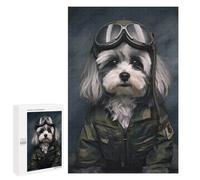1000 PCS Jigsaw Puzzles for Adults Jigsaw Havanese Soldier Adult Jigsaw Puzzle Brain Teaser Game Wall Decoration Fun at Home Activities, 1000 PCS