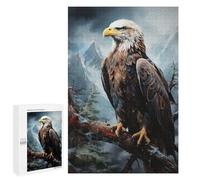 1000 PCS Jigsaw Puzzles for Adults Jigsaw Hawk on Branch Adult Jigsaw Brain Teaser Game Hand Speed Race Challenging Game Gifts 1000 PCS
