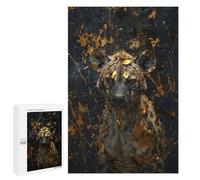1000 PCS Jigsaw Puzzles for Adults Jigsaw Hyena Dripping Gold Adult Puzzles Relaxing Games Enhance Memory Christmas Birthday Gifts 1000 PCS
