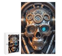 1000 PCS Jigsaw Puzzles for Adults Jigsaw Industrial Steampunk Skull Adult Jigsaw Brain Teaser Game Hand Speed Race Challenging Game Gifts 1000 PCS