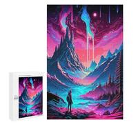 1000 PCS Jigsaw Puzzles for Adults Jigsaw Neon Mountainscape -1 Adult Puzzles Anti-Stress Toys Difficult Hard Challenging Game Gifts 1000 PCS