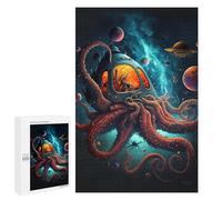 1000 PCS Jigsaw Puzzles for Adults Jigsaw Octopus Spaceship in Outer Space Adult Puzzles Anti-Stress Toys Difficult Hard Challenging Game Gifts 1000 PCS