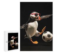 1000 PCS Jigsaw Puzzles for Adults Jigsaw Puffin Soccer Star Adult Puzzles Anti-Stress Toys Difficult Hard Challenging Game Gifts 1000 PCS