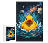 1000 PCS Jigsaw Puzzles for Adults Jigsaw Space Rubber Duck Adult Jigsaw Brain Teaser Game Hand Speed Race Challenging Game Gifts 1000 PCS
