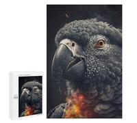 1000 PCS Jigsaw Puzzles for Adults Jigsaw The African Grey Adult Jigsaw Brain Teaser Game Hand Speed Race Challenging Game Gifts 1000 PCS