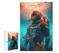 1000 PCS Jigsaw Puzzles for Adults Jigsaw Underwater Astronaut Adult Puzzles Anti-Stress Toys Difficult Hard Challenging Game Gifts 1000 PCS