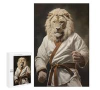 1000 PCS Jigsaw Puzzles for Adults Karate Lion Jigsaw for Adults Brain Teaser Game Birthday Present Difficult And Challenge 1000 PCS