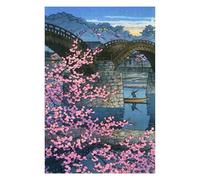 1000 PCS Jigsaw Puzzles for Adults Kintai Bridge Night Spring Adult Jigsaw Puzzle Brain Teaser Game Difficult Challenge Difficult And Challenge 1000 PCS