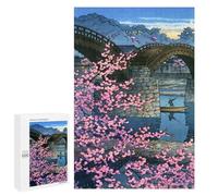 1000 PCS Jigsaw Puzzles for Adults Kintai Bridge Night Spring Jigsaw for Adults Brain Teaser Game Birthday Present Difficult And Challenge 1000 PCS