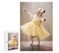 1000 PCS Jigsaw Puzzles for Adults Labrador Ballerina Jigsaw Puzzle Hands-on Game But Fun And Humorous Birthday And Unique Gifts 1000 PCS