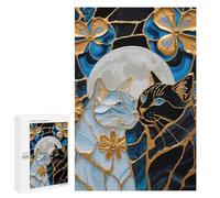 1000 PCS Jigsaw Puzzles for Adults Love Cat Kintsugi Art Jigsaw for Adults Relax Games Hand Speed Race for Is Ideal As A Gift 1000 PCS