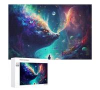1000 PCS Jigsaw Puzzles for Adults Magical Encounter A Whimsical Fantasy Scene Jigsaw for Adults Family Games Presents for Women Parent-child Interaction 1000 PCS