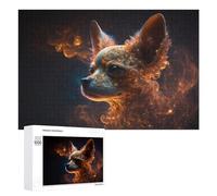 1000 PCS Jigsaw Puzzles for Adults Magical Firework Canine Portrait Teenagers Puzzles Hands-on Game Improve Memory Parent-child Interaction 1000 PCS