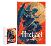 1000 PCS Jigsaw Puzzles for Adults Michael Archangel Art Jigsaw for Adults Brain Teaser Game Birthday Present Difficult And Challenge 1000 PCS