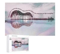 1000 PCS Jigsaw Puzzles for Adults Music's Soul Nature Meets Cityscape Jigsaw for Adults Relax Games For Family Fun for Is Ideal As A Gift 1000 PCS