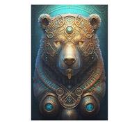 1000 PCS Jigsaw Puzzles for Adults Mystical Cosmic Bear Adult Jigsaw Puzzle Brain Teaser Game Difficult Challenge Difficult And Challenge 1000 PCS