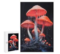 1000 PCS Jigsaw Puzzles for Adults Neon Amanita Muscaria Jigsaw for Adults Relax Games Hand Speed Race for Is Ideal As A Gift 1000 PCS