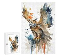 1000 PCS Jigsaw Puzzles for Adults OWL FLYING Jigsaws for Adults DIY Toys Analysis And Logic Unique Gifts for Birthday And Christmas 1000 PCS