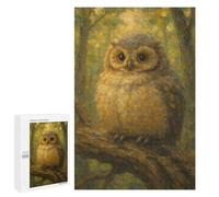 1000 PCS Jigsaw Puzzles for Adults Owl Perched on Branch Painting Puzzle for Adults Anti-Stress Toys A Work of Art Difficult And Challenge 1000 PCS