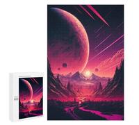 1000 PCS Jigsaw Puzzles for Adults Planetary Sunset Landscape -1 Jigsaw for Adults Family Games Presents for Women Parent-child Interaction 1000 PCS