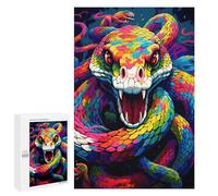 1000 PCS Jigsaw Puzzles for Adults Rainbow Serpent Artwork Puzzles for Adults DIY Toys Home Decoration Difficult And Challenge 1000 PCS