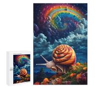 1000 PCS Jigsaw Puzzles for Adults Rainbow Snail Journey Jigsaw for Adults Relax Games For Family Fun for Is Ideal As A Gift 1000 PCS
