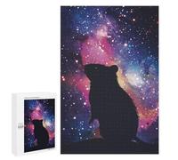 1000 PCS Jigsaw Puzzles for Adults Rat Silhouette Galaxy Jigsaws for Adults DIY Toys Analysis And Logic Unique Gifts for Birthday And Christmas 1000 PCS
