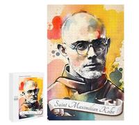 1000 PCS Jigsaw Puzzles for Adults Saint Maximilian Kolbe Jigsaw for Adults Brain Teaser Game Birthday Present Difficult And Challenge 1000 PCS