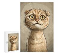 1000 PCS Jigsaw Puzzles for Adults Scottish Fold Caricature Jigsaw for Adults Brain Teaser Game Birthday Present Difficult And Challenge 1000 PCS
