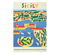 1000 PCS Jigsaw Puzzles for Adults Sicily Colorful Landscape Puzzle for Adults Brain Teaser Game Wall Art Unique Gifts for Birthday And Christmas 1000 PCS