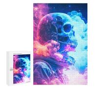 1000 PCS Jigsaw Puzzles for Adults Skull Astronaut Jigsaw for Adults Relax Games Hand Speed Race for Is Ideal As A Gift 1000 PCS