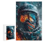 1000 PCS Jigsaw Puzzles for Adults Snow Storm Skier Close Up Jigsaw for Adults Brain Teaser Game Birthday Present Difficult And Challenge 1000 PCS