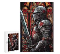 1000 PCS Jigsaw Puzzles for Adults Soldier with Sword 3 Jigsaws for Adults DIY Toys Analysis And Logic Unique Gifts for Birthday And Christmas 1000 PCS