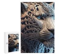 1000 PCS Jigsaw Puzzles for Adults Steampunk Leopard Sculpture Jigsaw for Adults Relax Games For Family Fun for Is Ideal As A Gift 1000 PCS