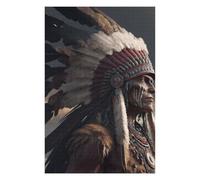 1000 PCS Jigsaw Puzzles for Adults Teenagerss Chief's Feathered Majesty -1 Puzzle for Adults Anti-Stress Toys Stress Reliever for Is Ideal As A Gift 1000 PCS