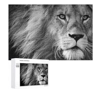 1000 PCS Jigsaw Puzzles for Adults Teenagerss Close-Up Lion Portrait Puzzles for Adults Hands-on Game Precision Cutting Parent-child Interaction 1000 PCS