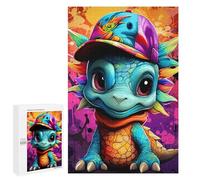 1000 PCS Jigsaw Puzzles for Adults Teenagerss Colorful Dinosaur Artwork -5 Puzzles for Adults Hands-on Game Precision Cutting Parent-child Interaction 1000 PCS