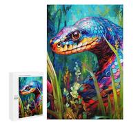1000 PCS Jigsaw Puzzles for Adults Teenagerss Colorful Serpent in Nature Puzzles for Adults Hands-on Game Precision Cutting Parent-child Interaction 1000 PCS