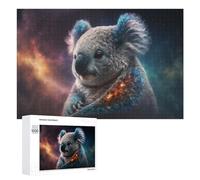 1000 PCS Jigsaw Puzzles for Adults Teenagerss Cosmic Koala A Celestial Creature Puzzles for Adults Hands-on Game Precision Cutting Parent-child Interaction 1000 PCS