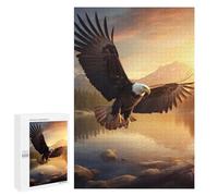 1000 PCS Jigsaw Puzzles for Adults Teenagerss Eagle Flying Sea Adult Puzzles Family Games Precision Cutting Unique Gifts for Birthday And Christmas 1000 PCS