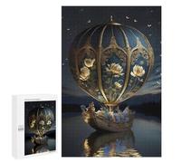 1000 PCS Jigsaw Puzzles for Adults Teenagerss Enchanted Floral Airship Puzzles for Adults Hands-on Game Precision Cutting Parent-child Interaction 1000 PCS